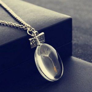 Wish / Dandalion Flowers Necklace